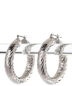 40mm Iconic Hoop E EH703140 SILVER